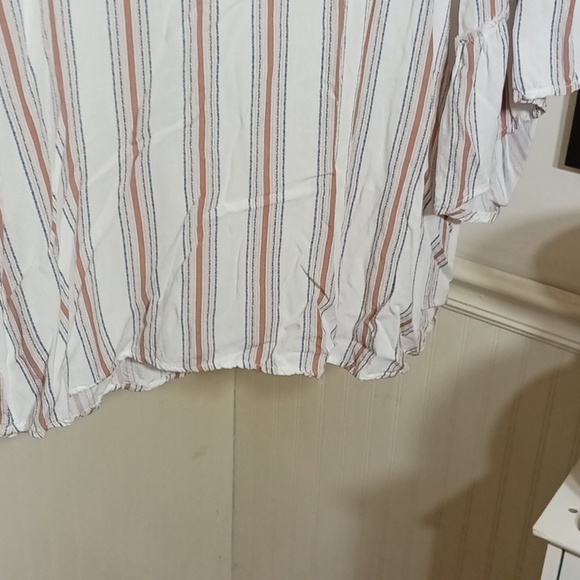 Maurices striped ruffled sleeve blouse - Picture 5 of 6